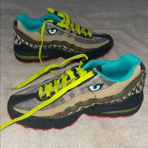 Nike Air Max boys with Eye Graphic and Neon Accents